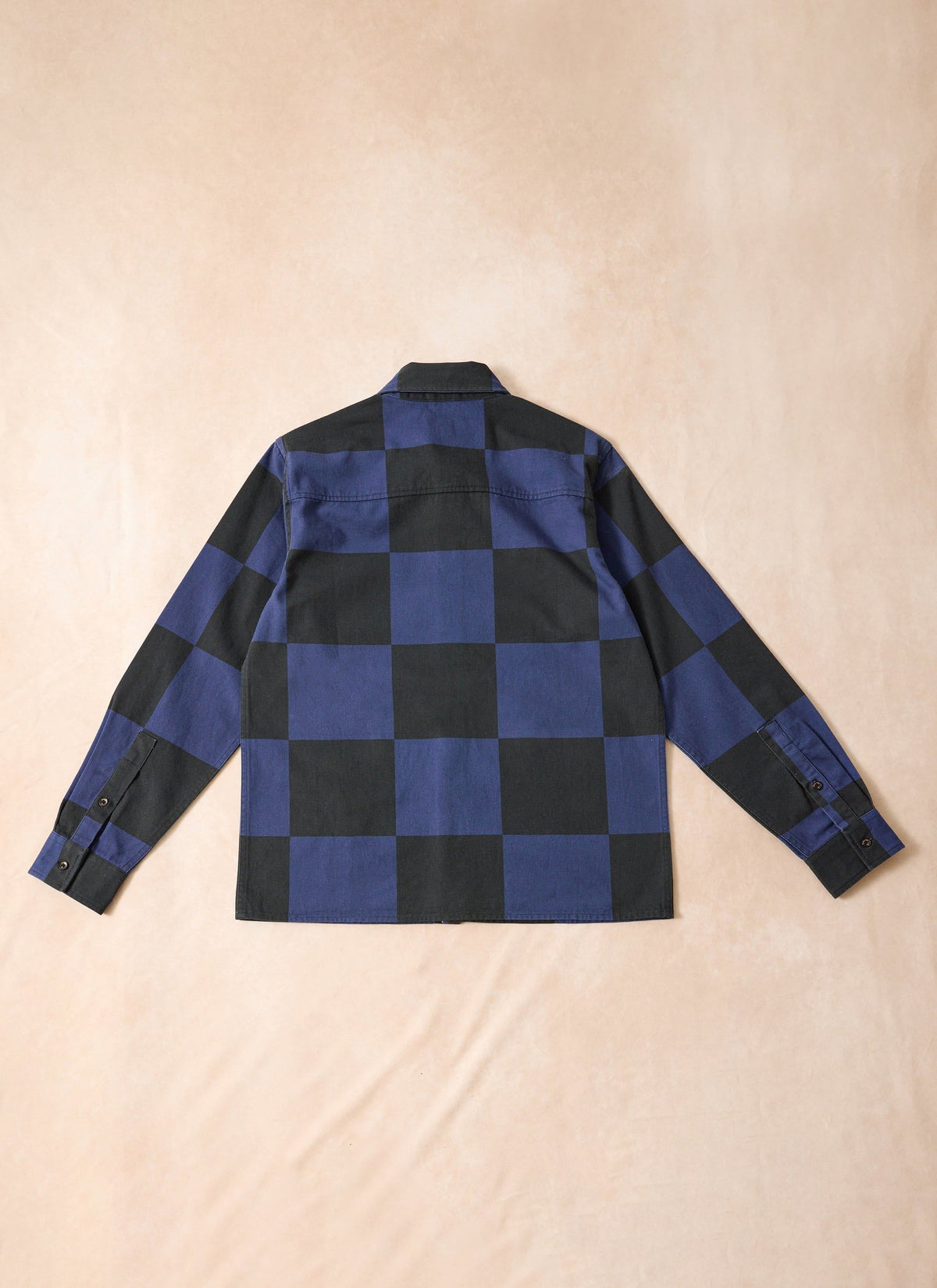 Men's Checkerboard Overshirt - Percival x Ford - Navy Blue