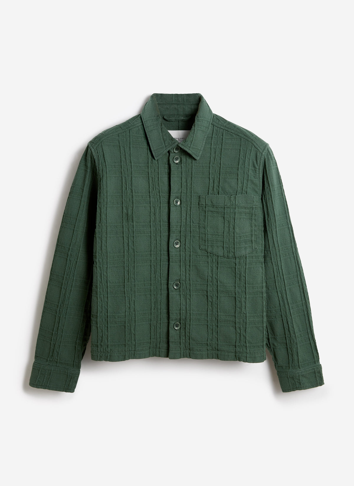 Men's Check Overshirt - Canyon - Cotton - Green