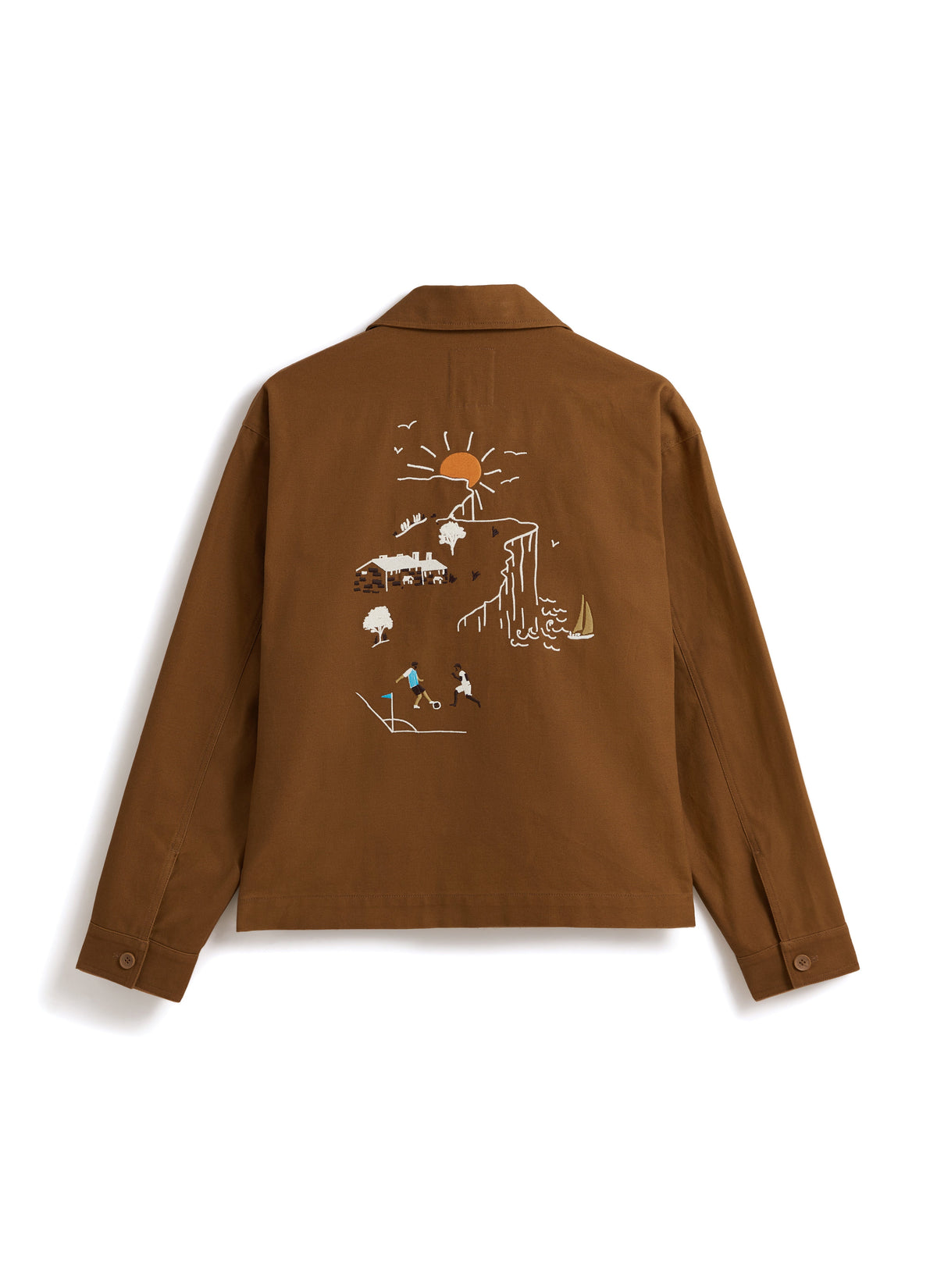 Men's Canvas Overshirt - BHAFC x Percival - Brown - Cotton
