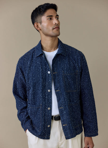 Men's Chore Jacket - Parsons - Cotton - Blue