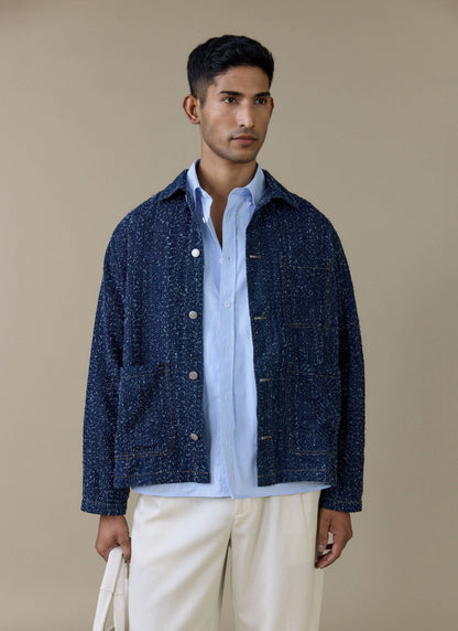 Men's Chore Jacket - Parsons - Cotton - Blue