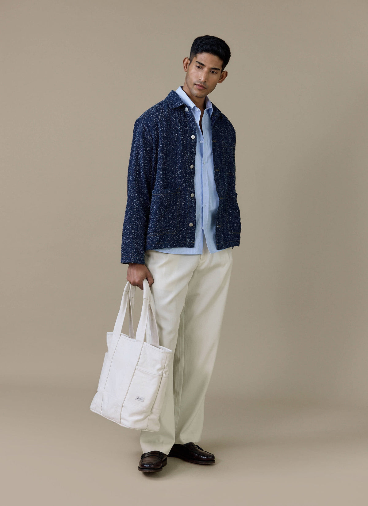 Men's Chore Jacket - Parsons - Cotton - Blue