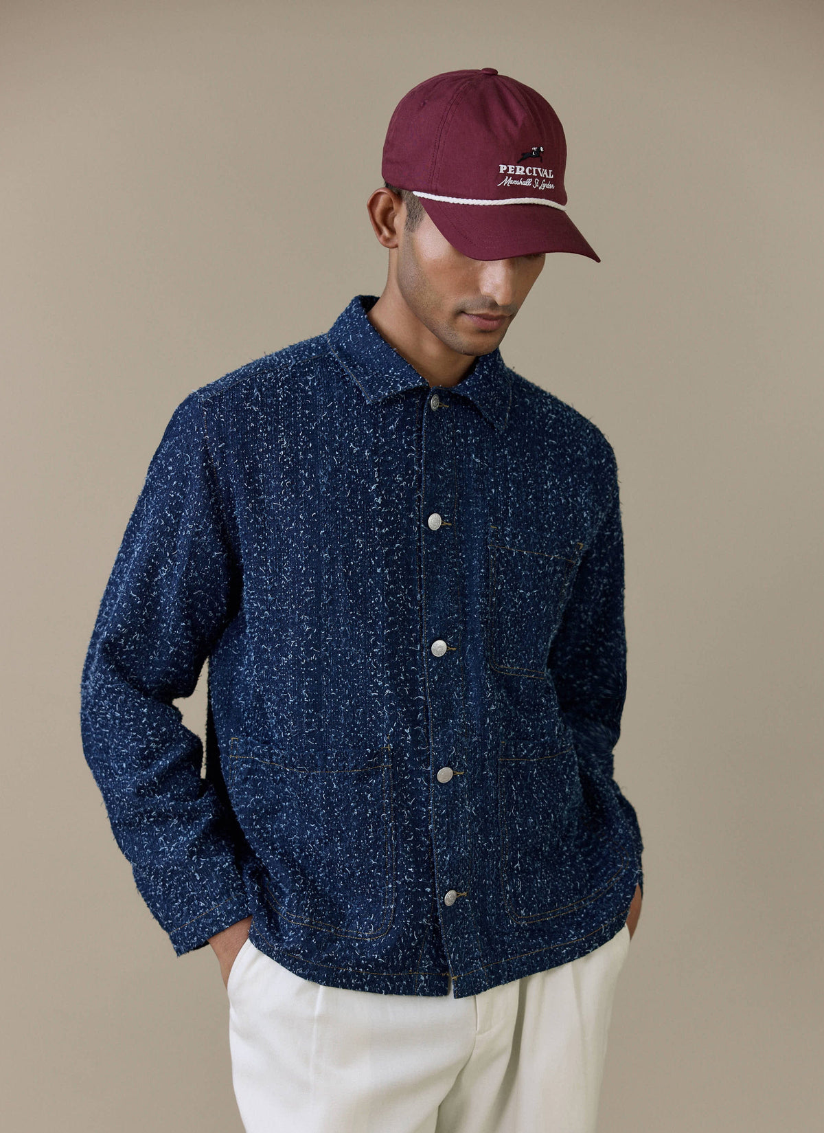Men's Chore Jacket - Parsons - Cotton - Blue