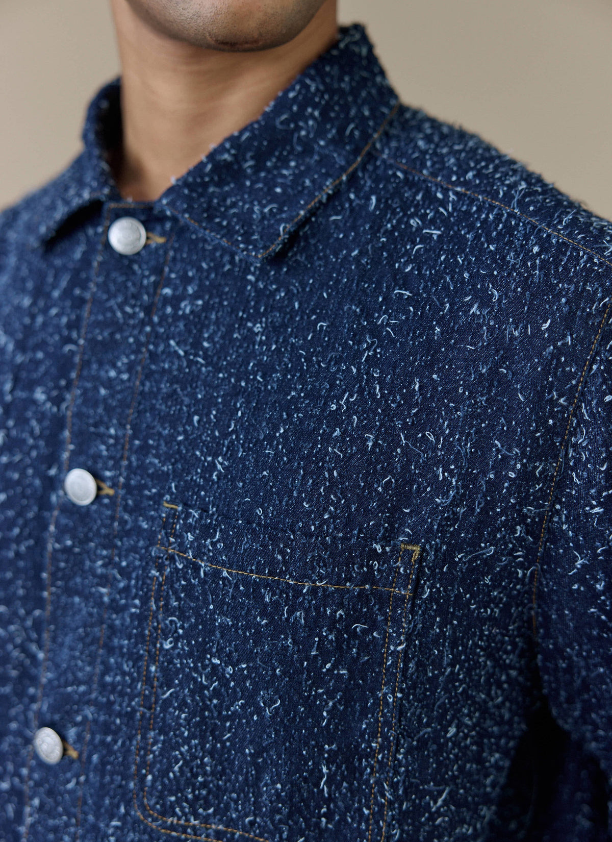 Men's Chore Jacket - Parsons - Cotton - Blue
