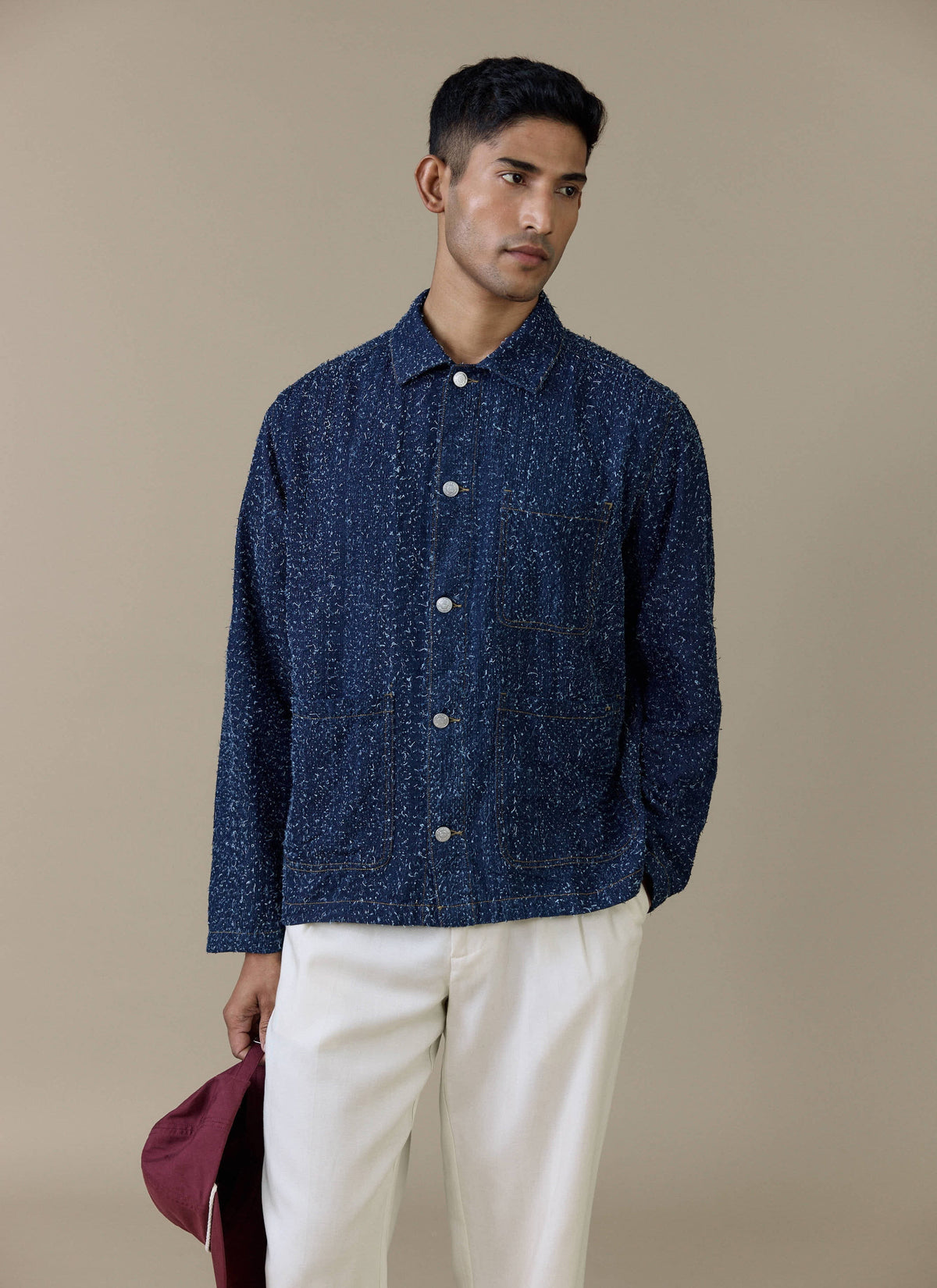 Men's Chore Jacket - Parsons - Cotton - Blue