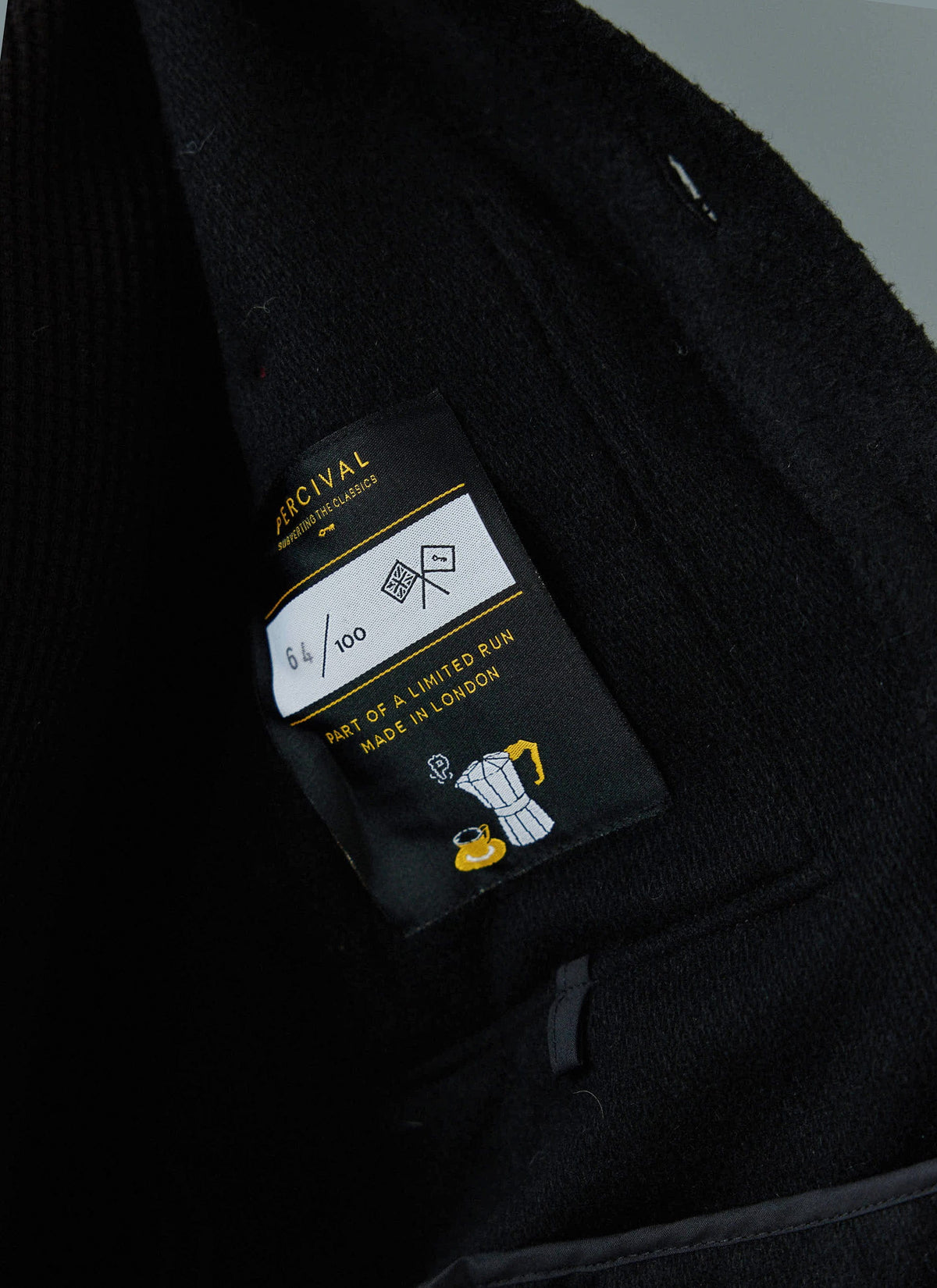 Men's Blanket Overshirt - Casentino Wool - Black