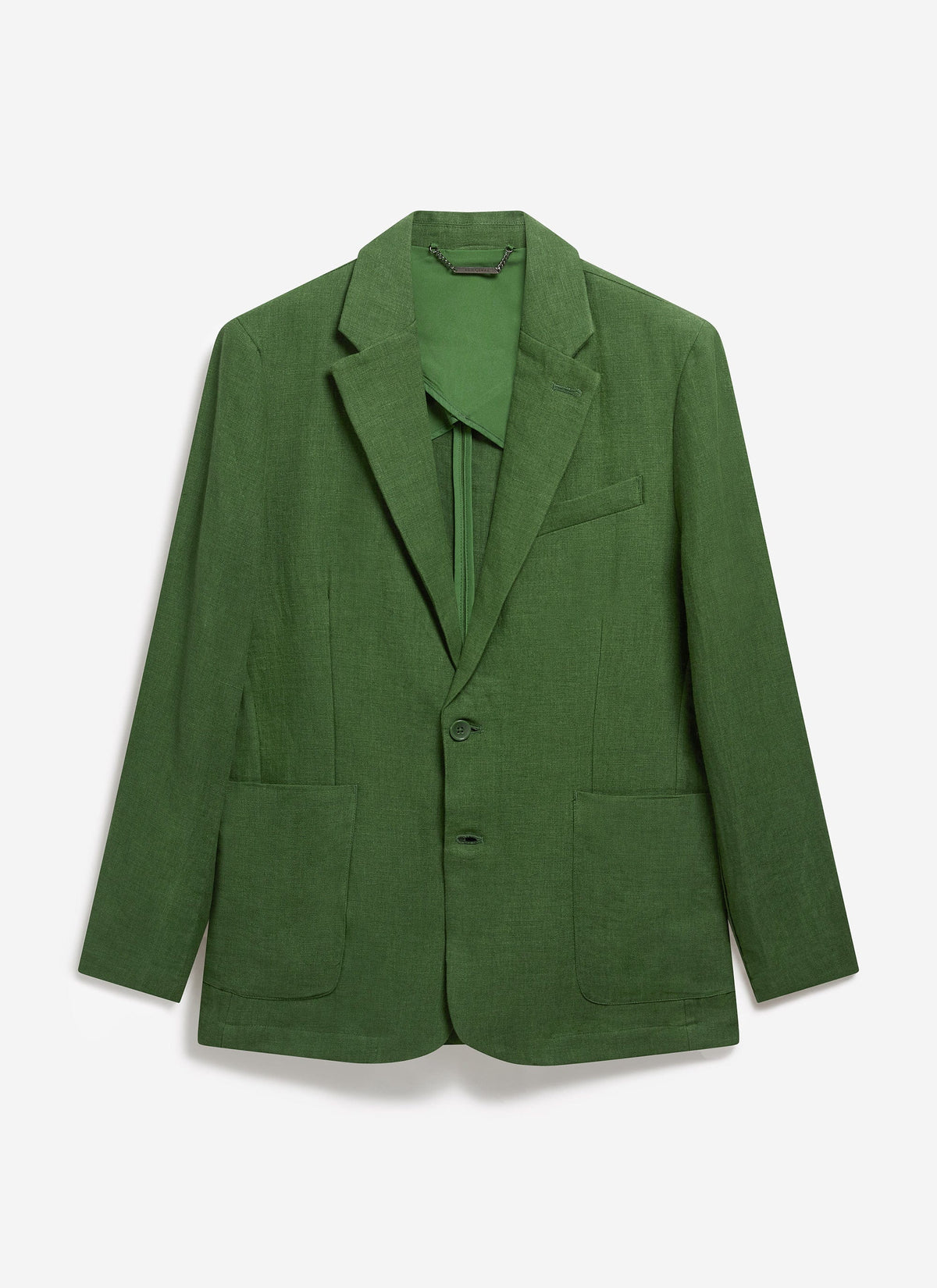 Men's Linen Blazer - Suit Jacket - Forest Green