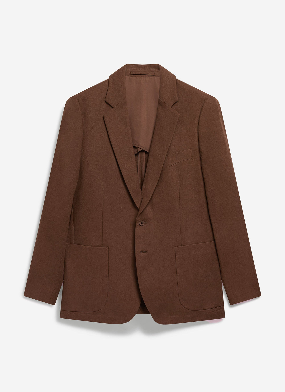 Men's Linen Blazer - Suit Jacket - Brown