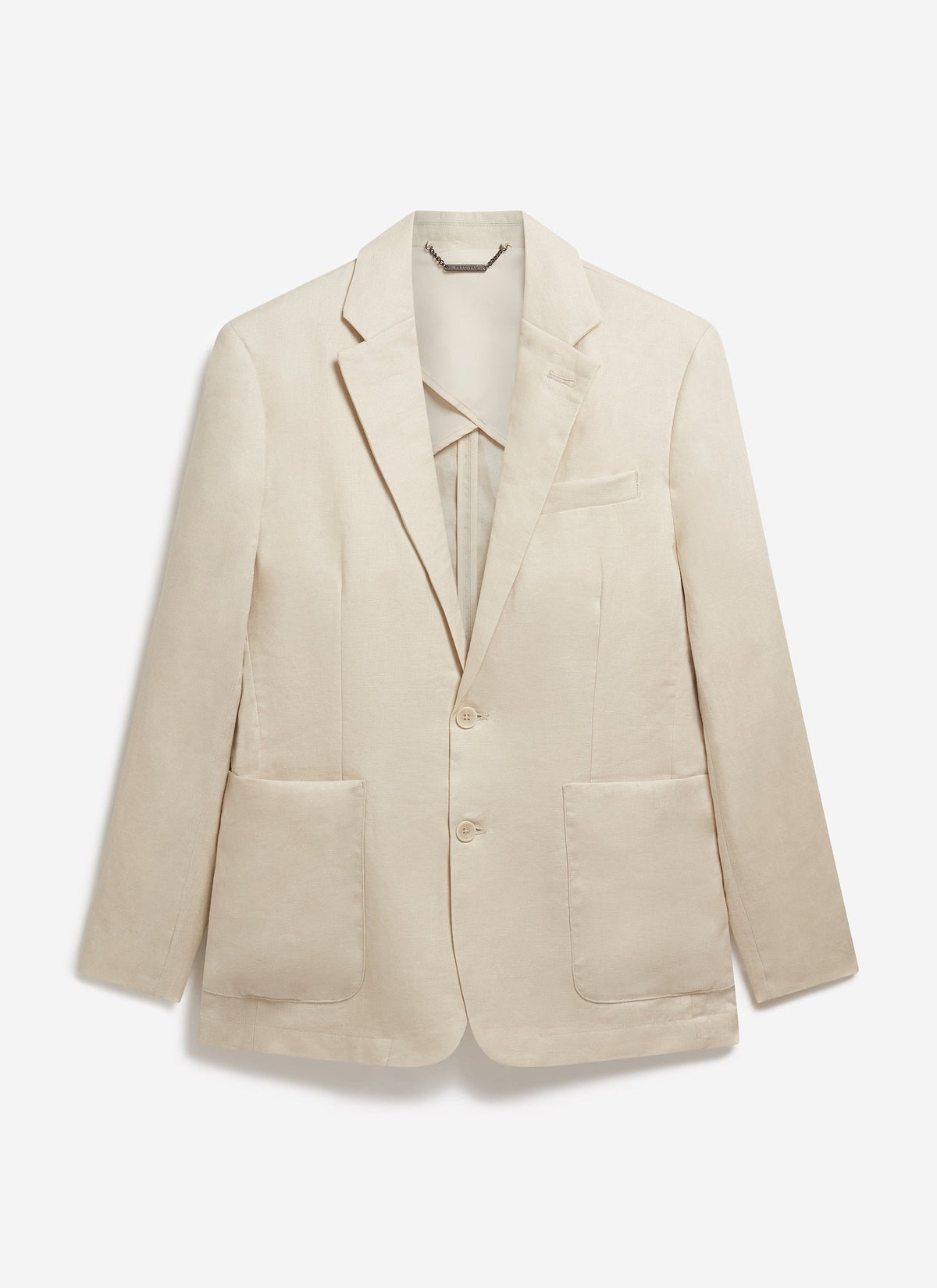 Men's Linen Blazer - Suit Jacket - Cream