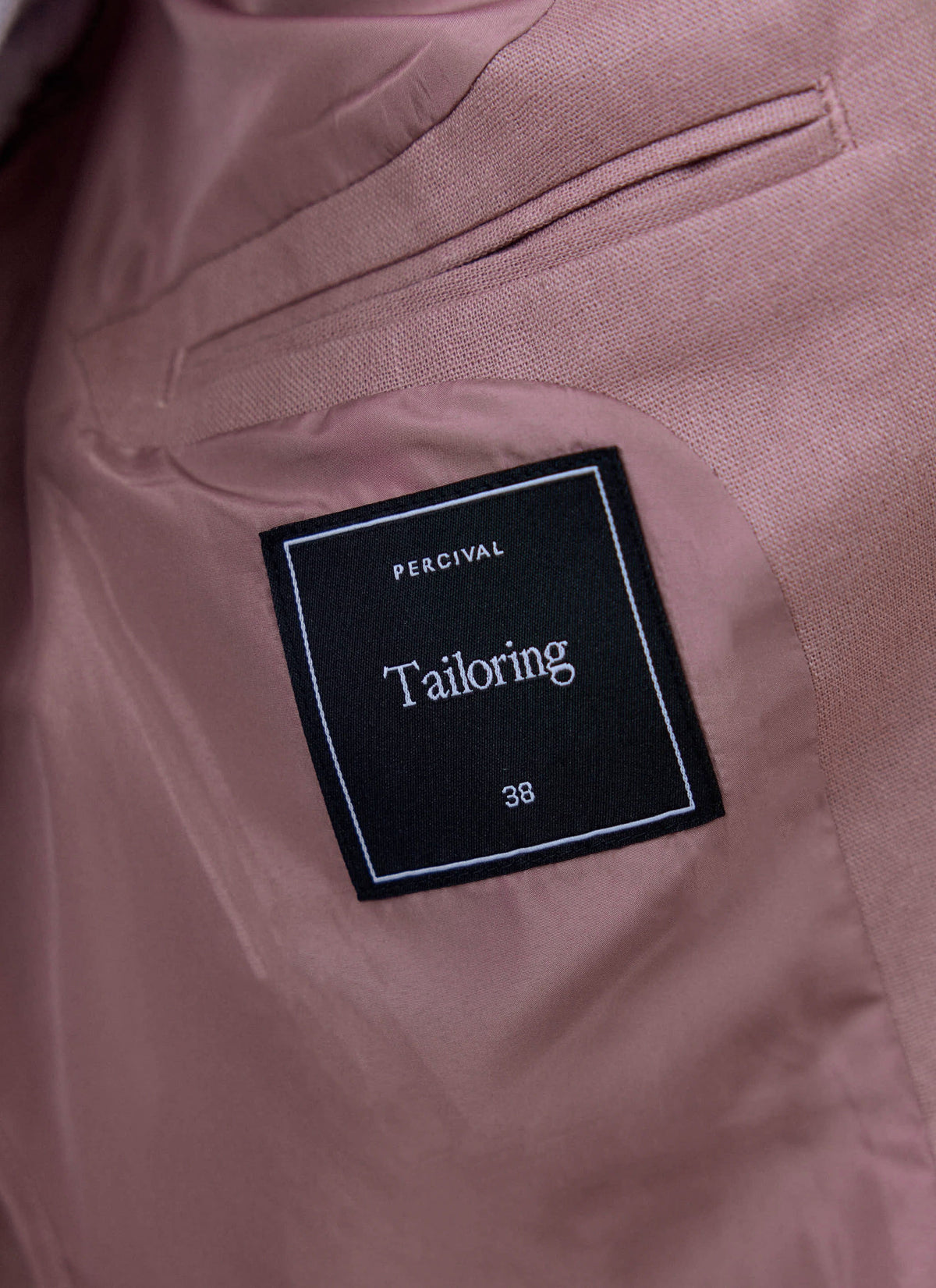 Men's Dusty Pink Tailored Blazer - Linen