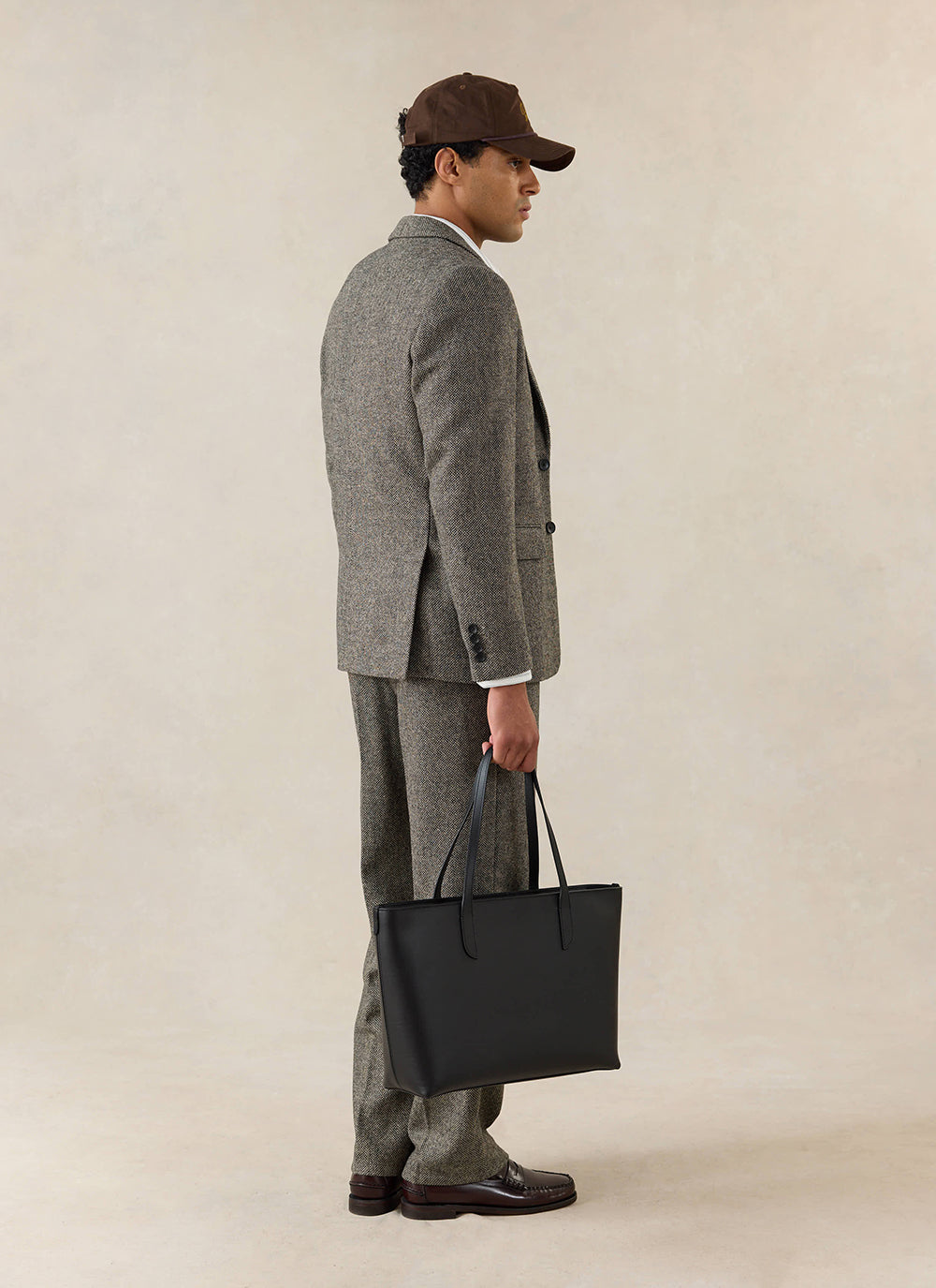 Men's Birdseye Wool Tailored Blazer - Suit Jacket - Grey - Percival
