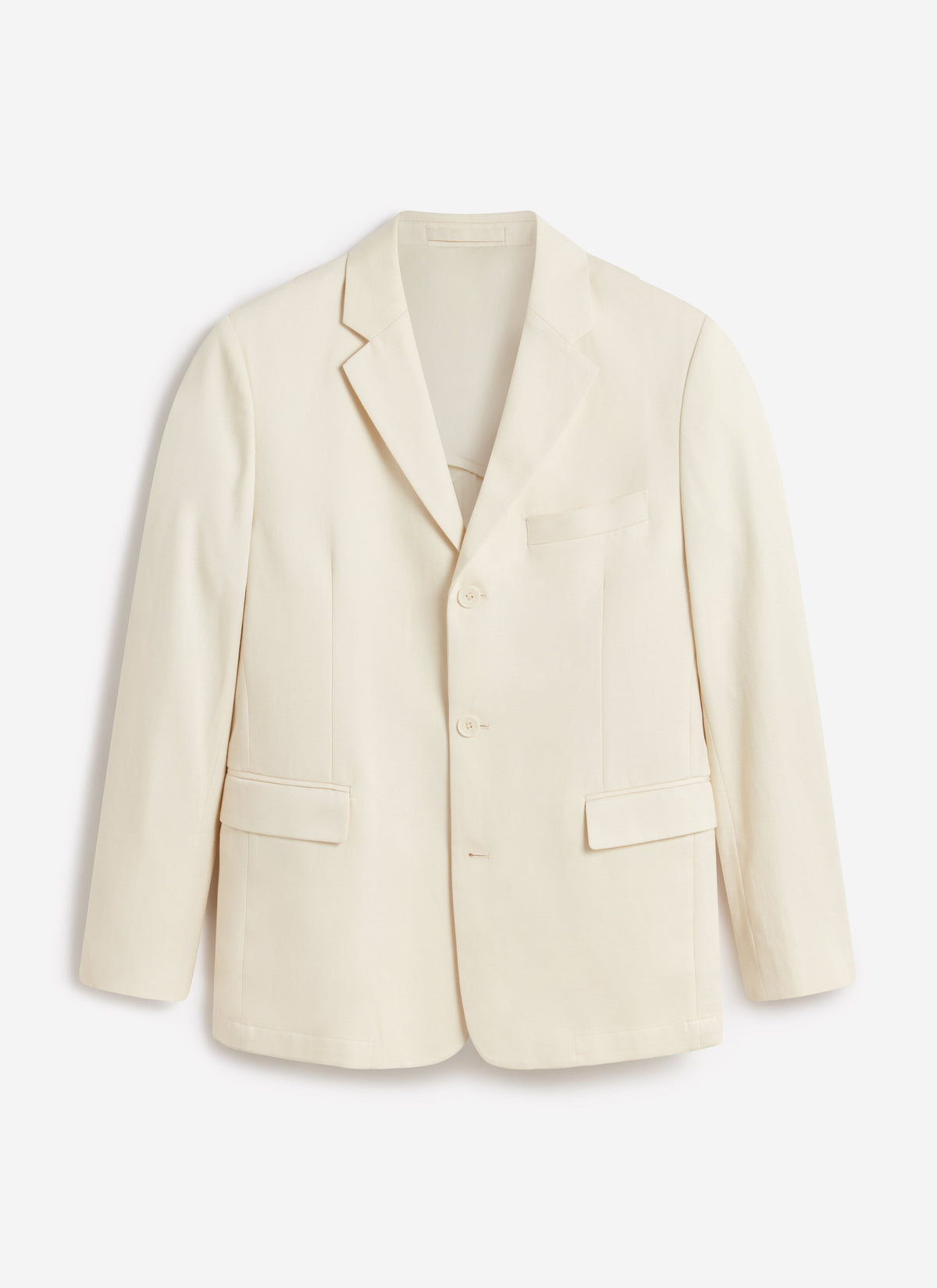 Men's 3 Button Blazer - Cream Suit Jacket - Lyocell