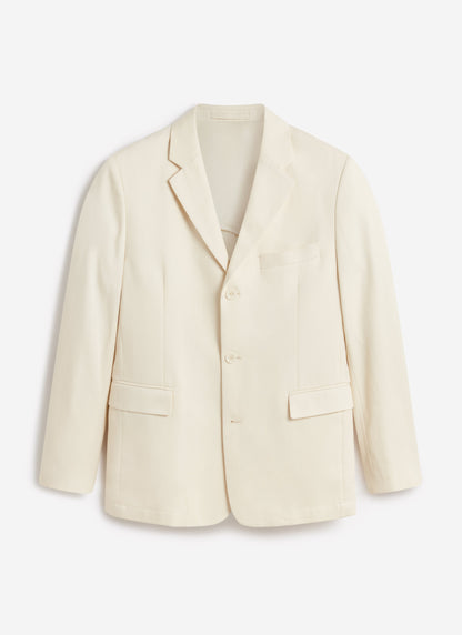 Men's 3 Button Blazer - Cream Suit Jacket - Lyocell