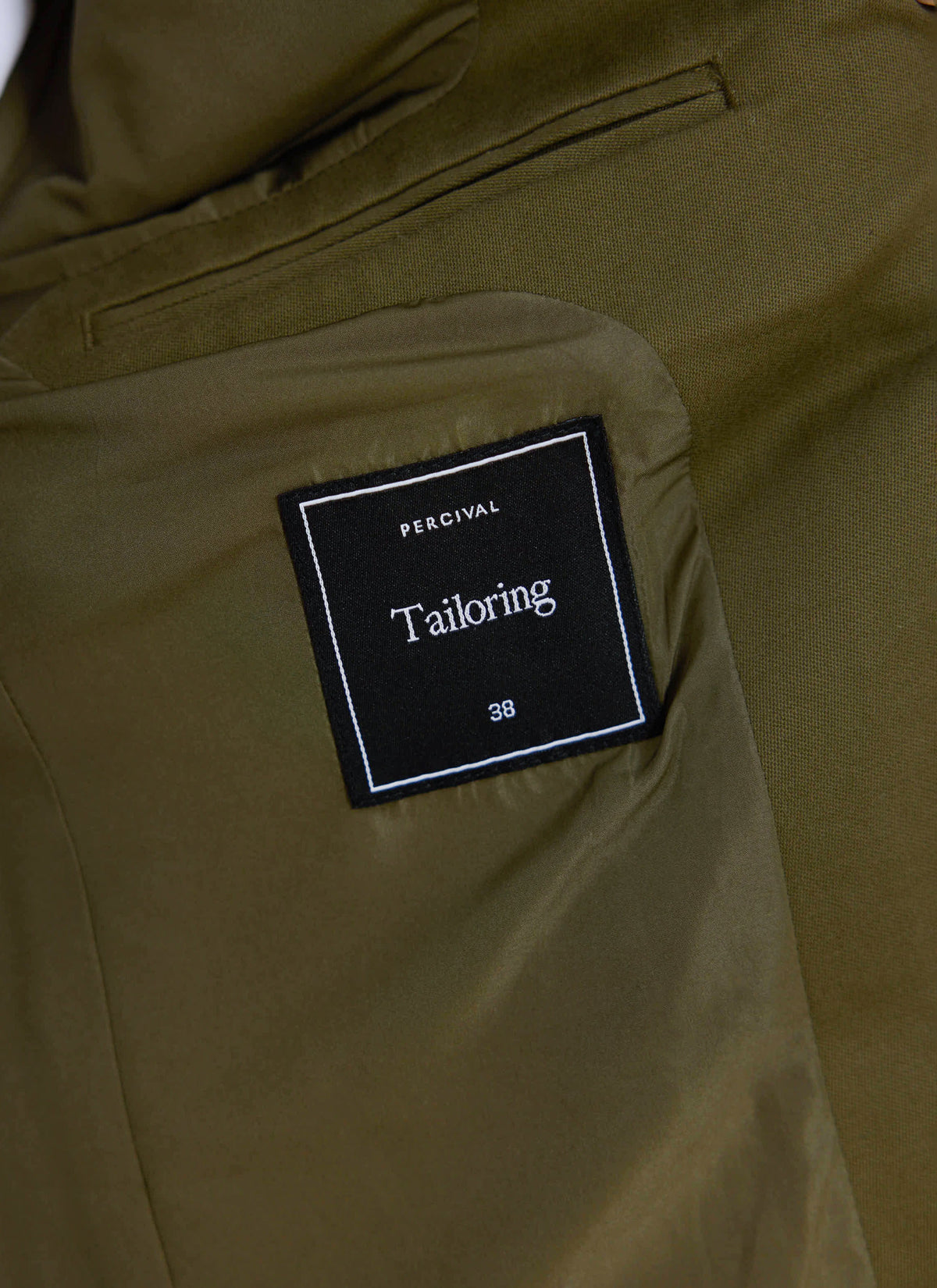 Men's Tailored Moleskin Blazer - Suit Jacket - Forest Green - Percival