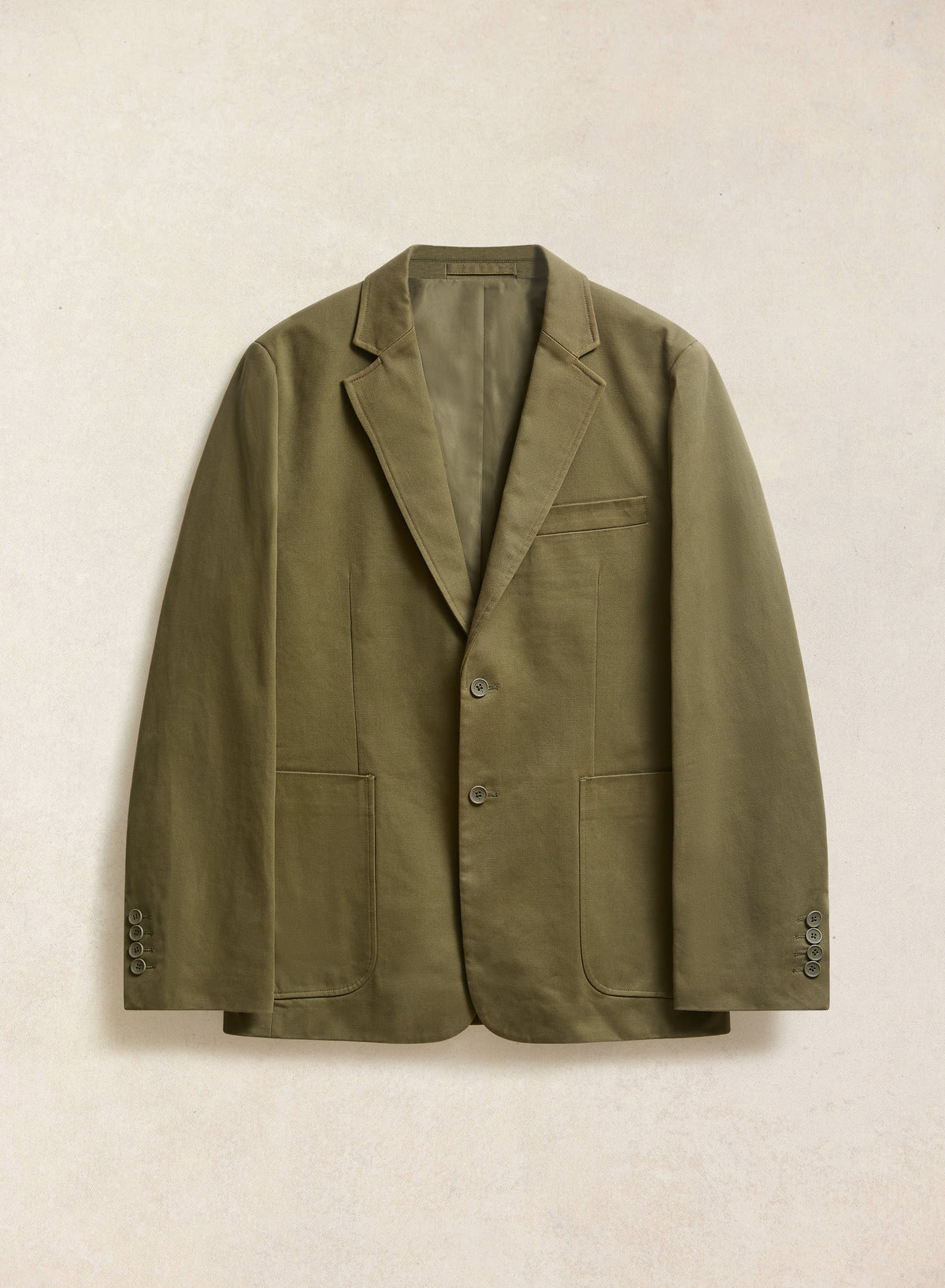 Men's Tailored Moleskin Blazer - Suit Jacket - Forest Green - Percival