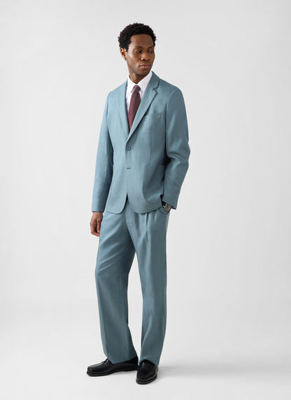 Lyocell Regular Blazer - Slate Blue