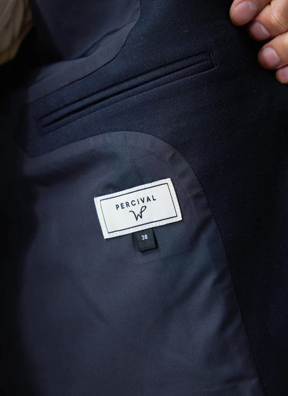 Men's Tailored Blazer - Suit Jacket - Percival x Warren - Navy Blue