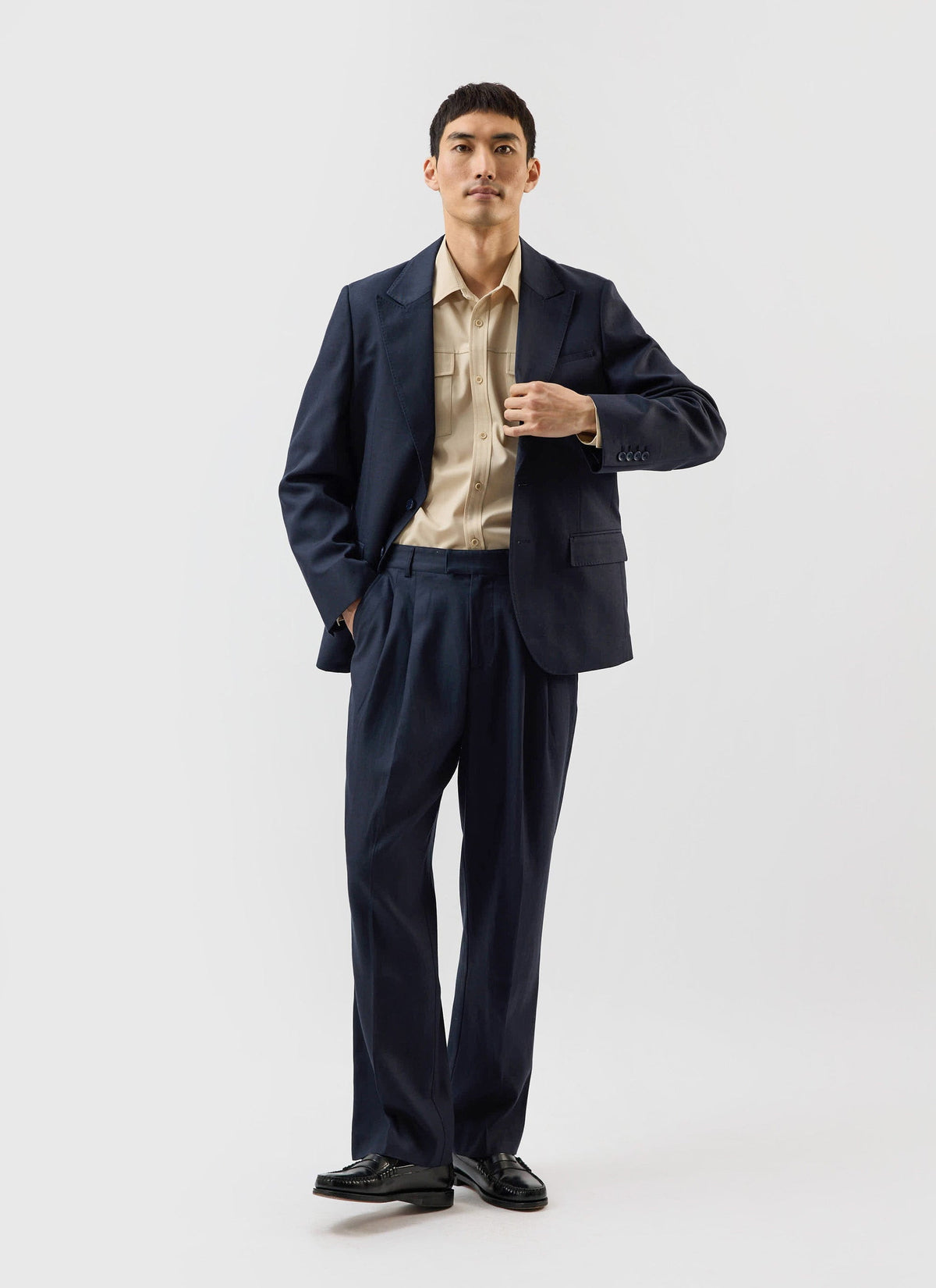 Men's Tailored Blazer - Suit Jacket - Percival x Warren - Navy Blue