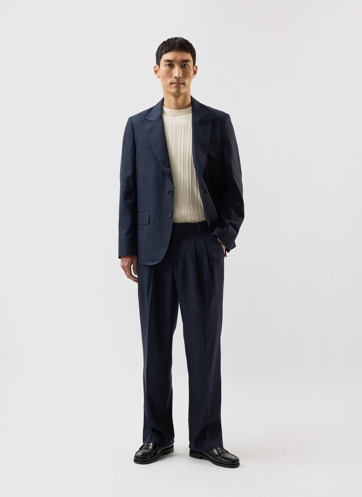 Men's Tailored Blazer - Suit Jacket - Percival x Warren - Navy Blue