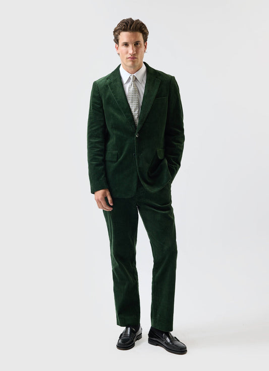 Tailored Blazer - Chunky Cord - Forest
