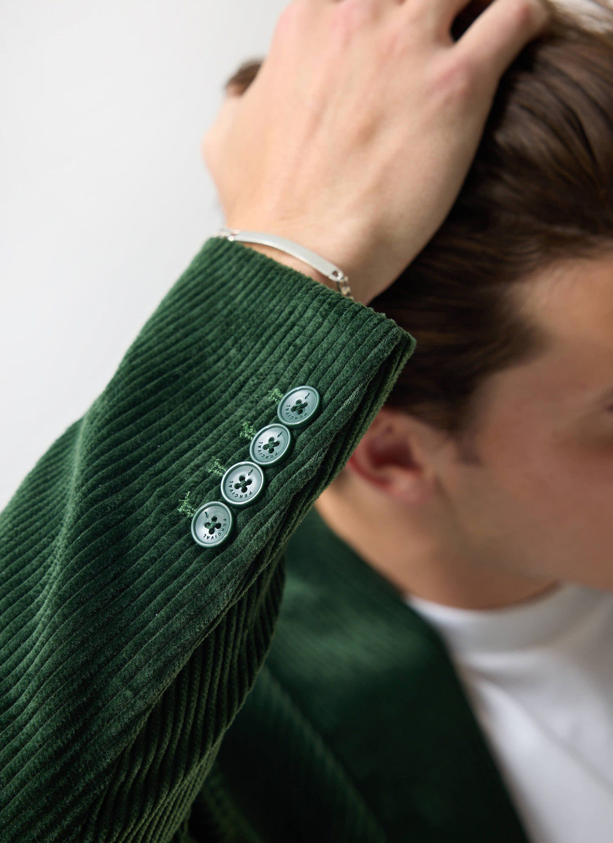 Tailored Blazer - Chunky Cord - Forest