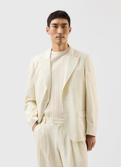 Men's Tailored Blazer - Suit Jacket - Percival x Warren - Ecru Cream