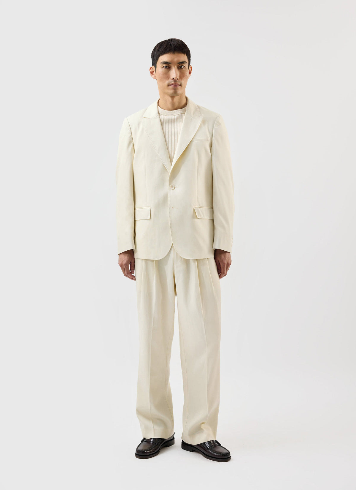 Men's Tailored Blazer - Suit Jacket - Percival x Warren - Ecru Cream