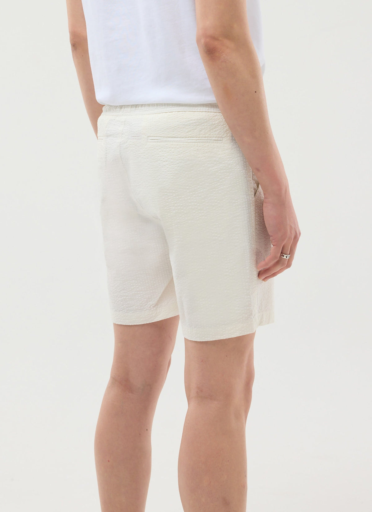Classic Shorts - Seersucker - Cream
