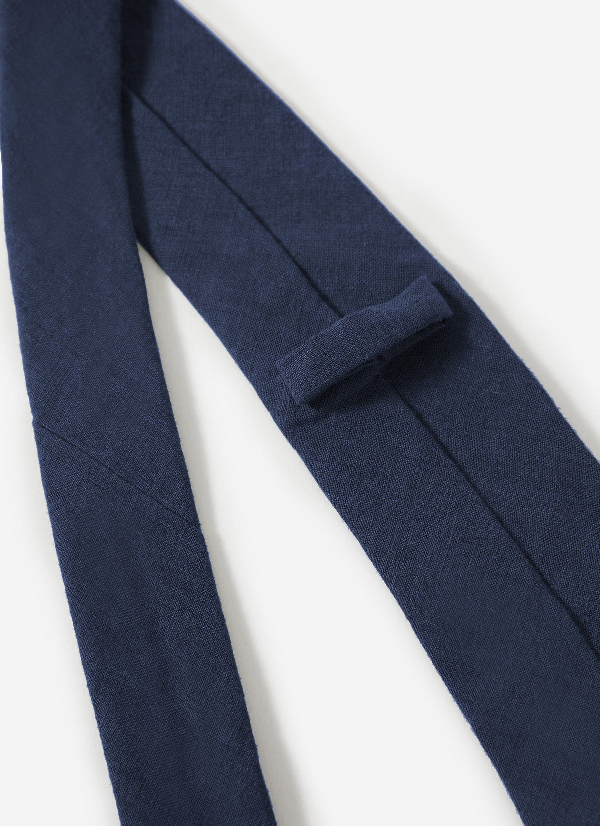 Linen Tie - Navy