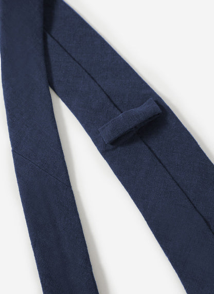 Linen Tie - Navy