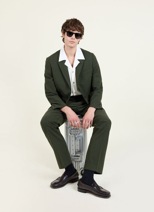 Tailored Blazer - Wool - Forest