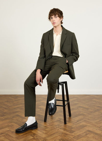 Tailored Blazer - Wool - Forest