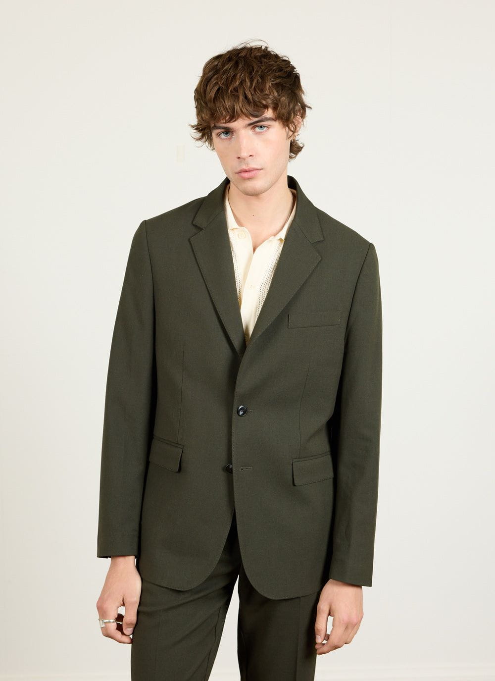 Tailored Blazer - Wool - Forest