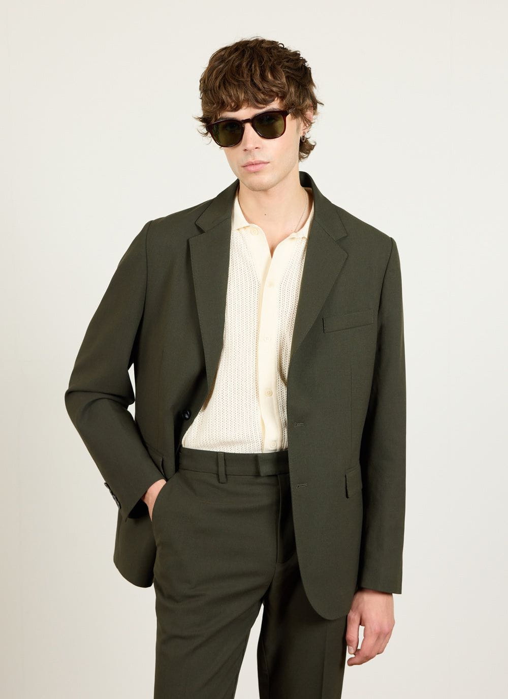 Tailored Blazer - Wool - Forest