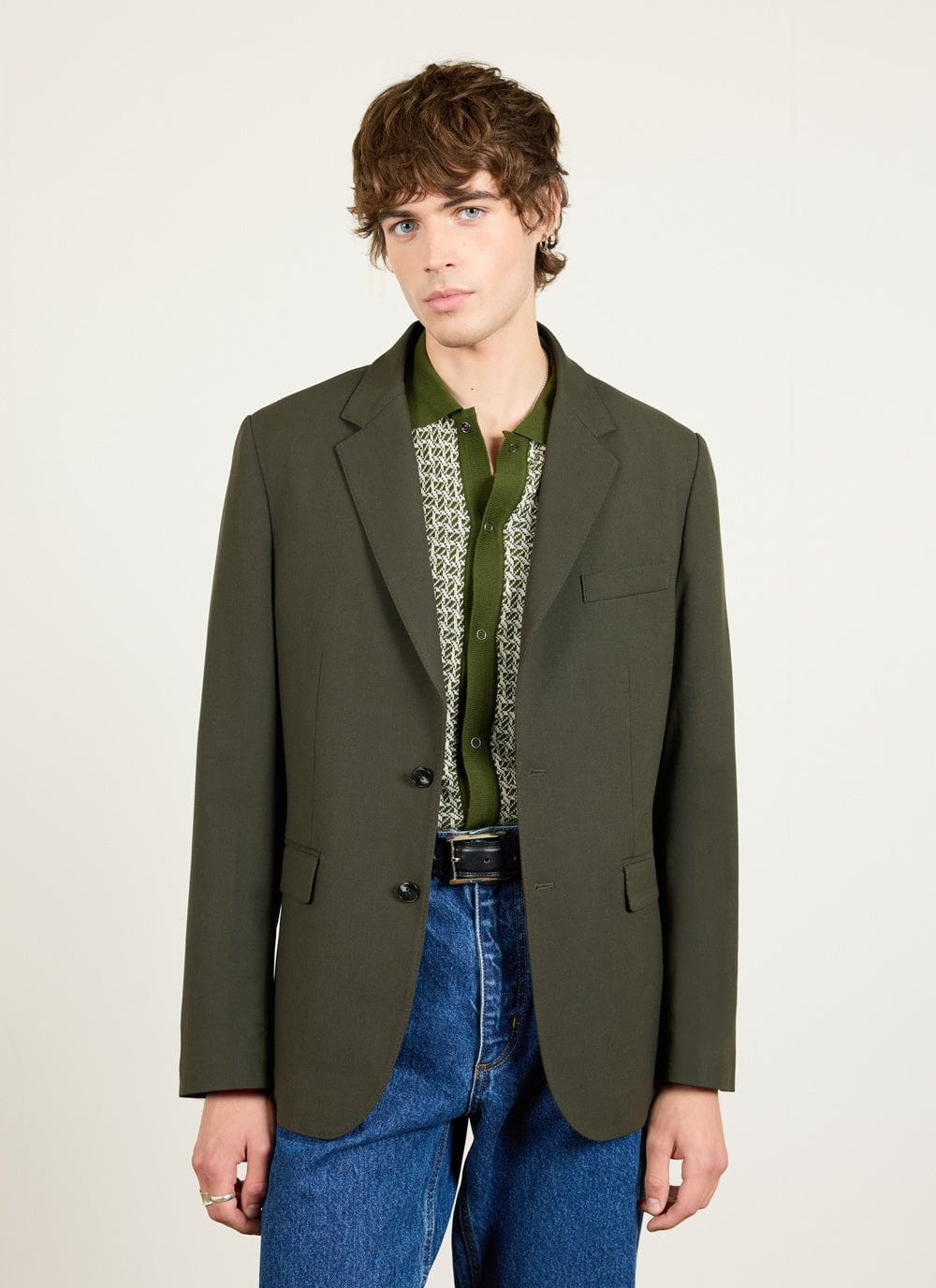 Tailored Blazer - Wool - Forest