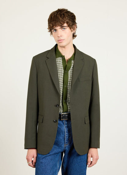 Tailored Blazer - Wool - Forest