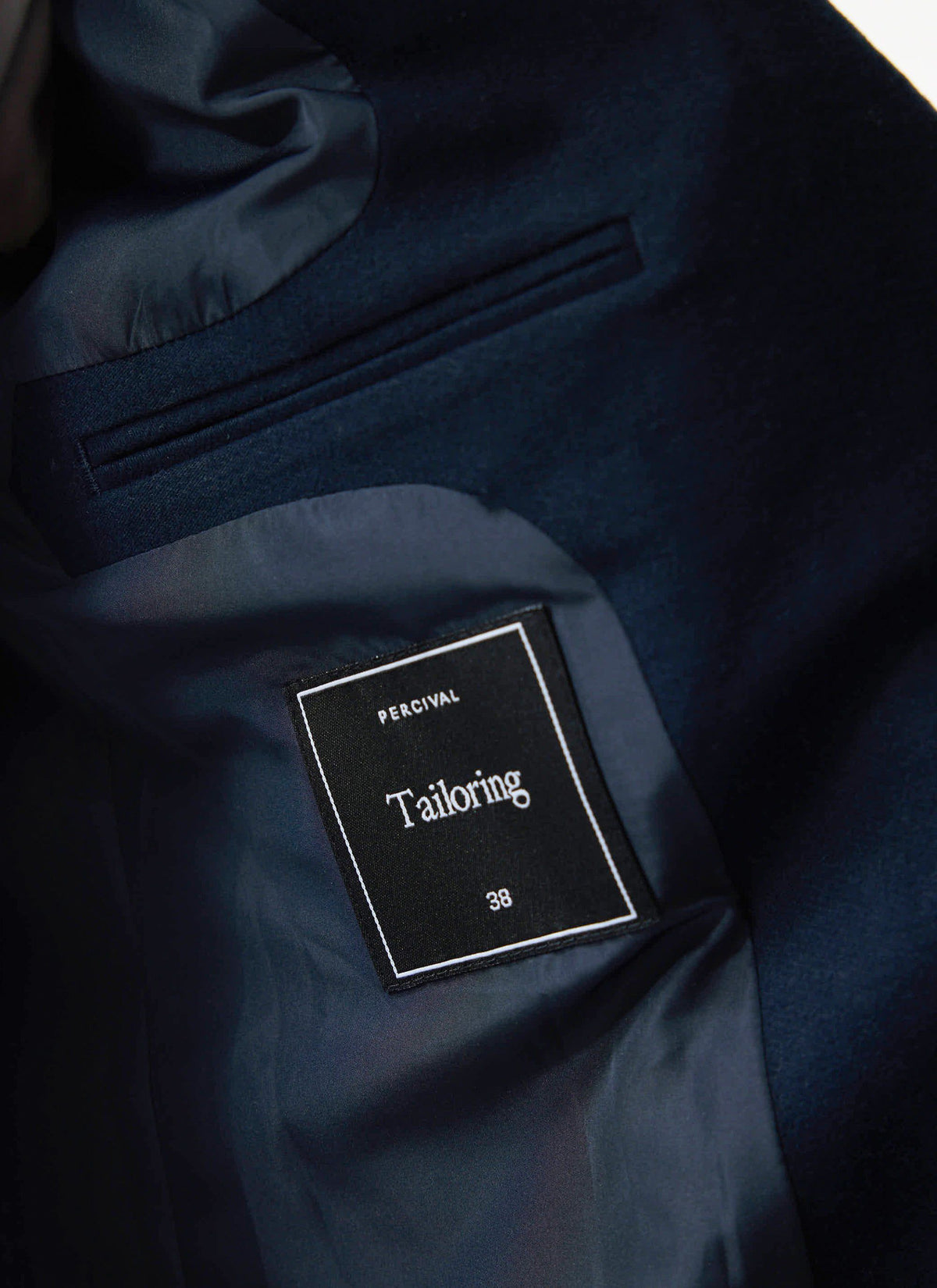 Tailored Moleskin Blazer - Navy