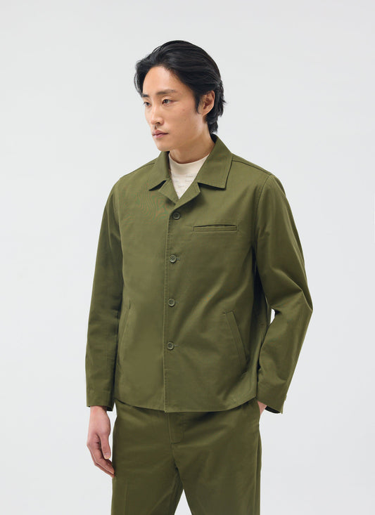 Men's Casual Workwear Jacket - Chore Jacket - Khaki
