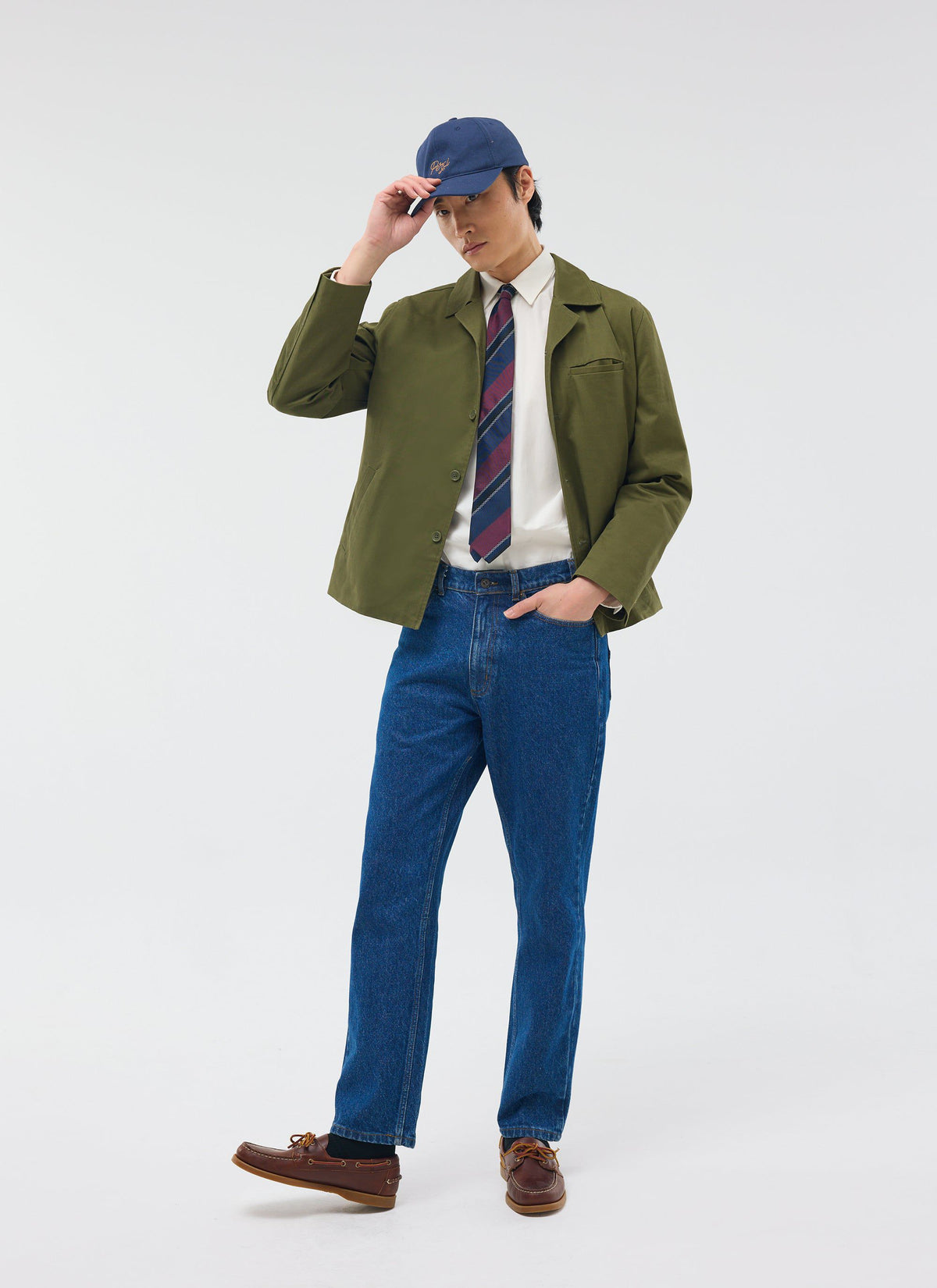 Men's Casual Workwear Jacket - Chore Jacket - Khaki