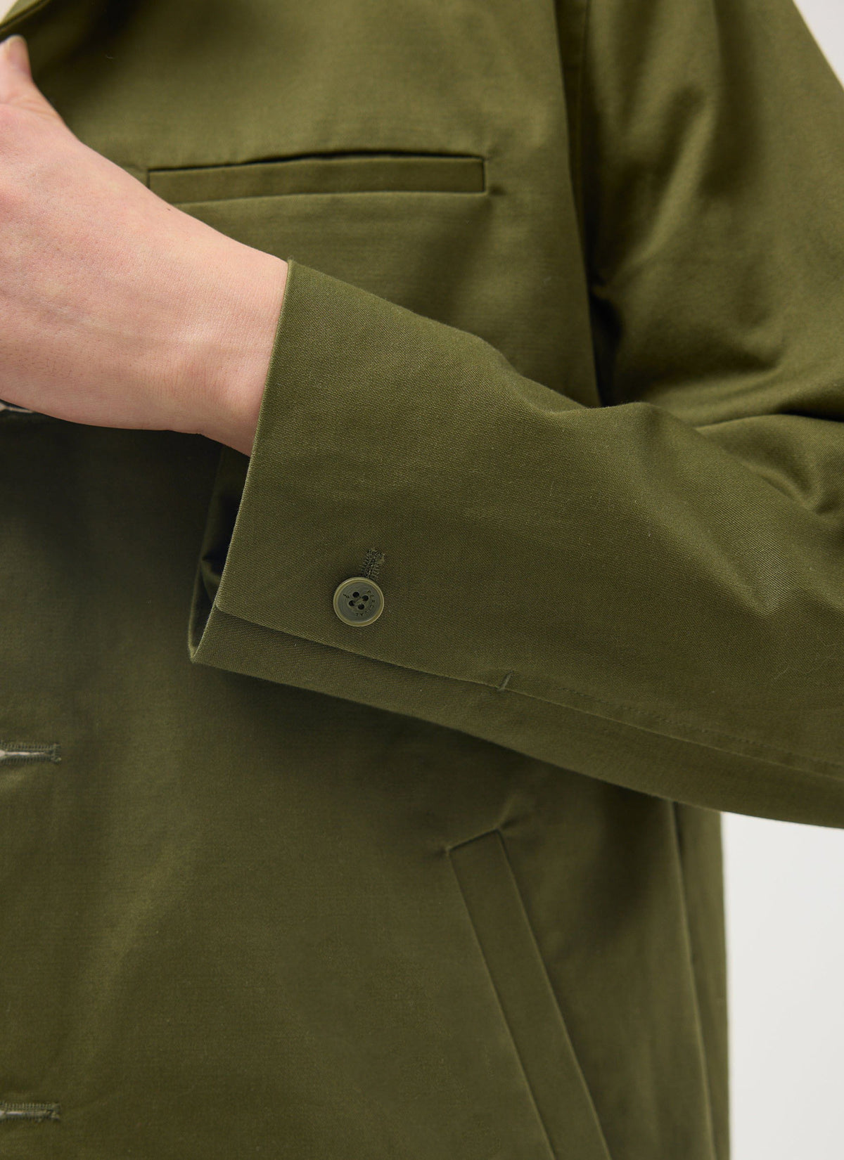 Men's Casual Workwear Jacket - Chore Jacket - Khaki