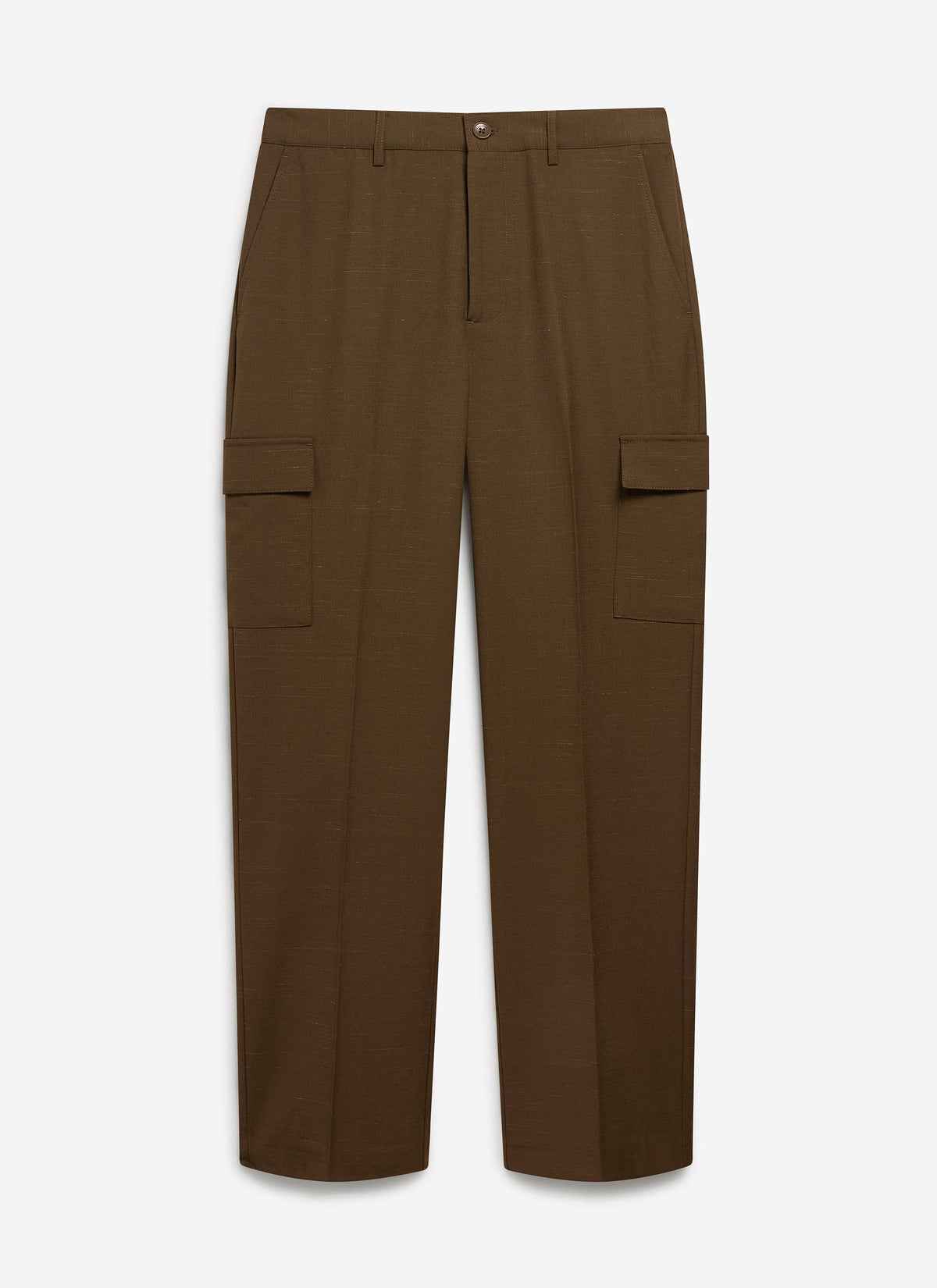 Trentino Tailored Patch Pocket Trouser - Brown
