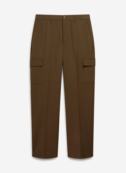 Trentino Tailored Patch Pocket Trouser - Brown