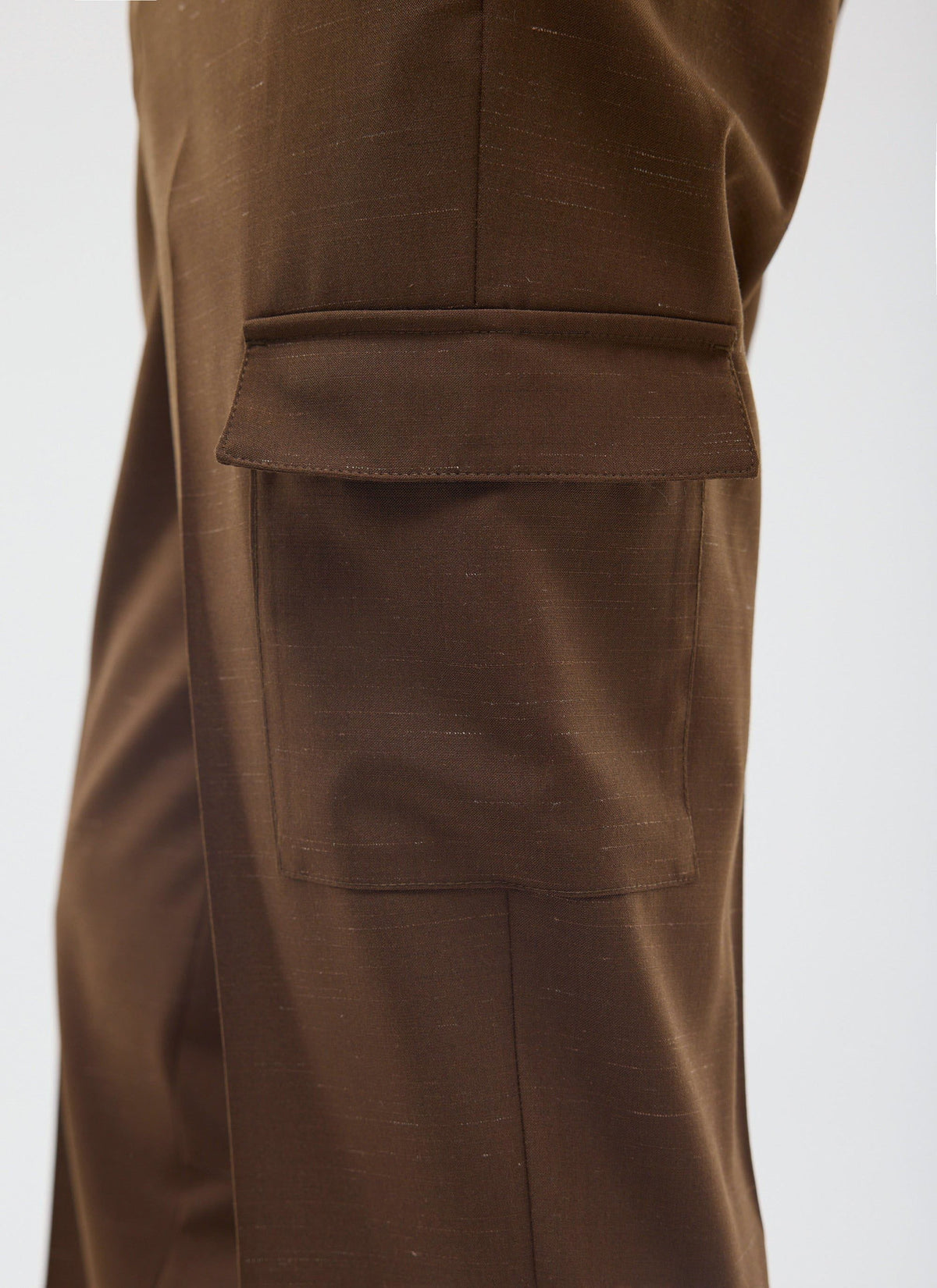 Trentino Tailored Patch Pocket Trouser - Brown