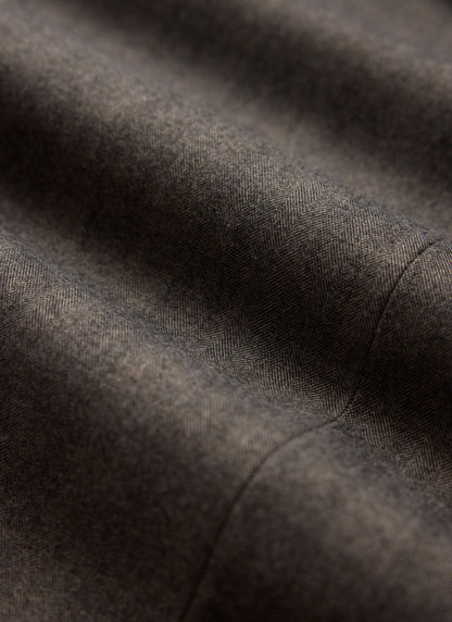 Men's Double Breasted Blazer - Tailored - Herringbone - Grey