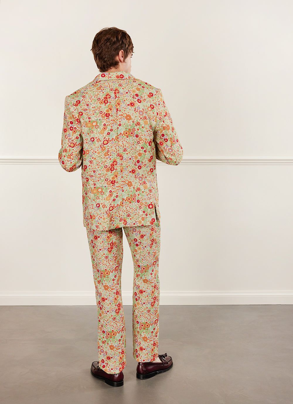 Men's Suit Jacket - Floral Tailored Blazer - Multi