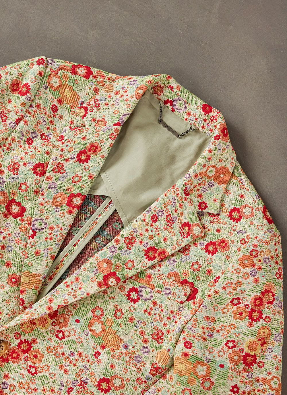 Men's Suit Jacket - Floral Tailored Blazer - Multi