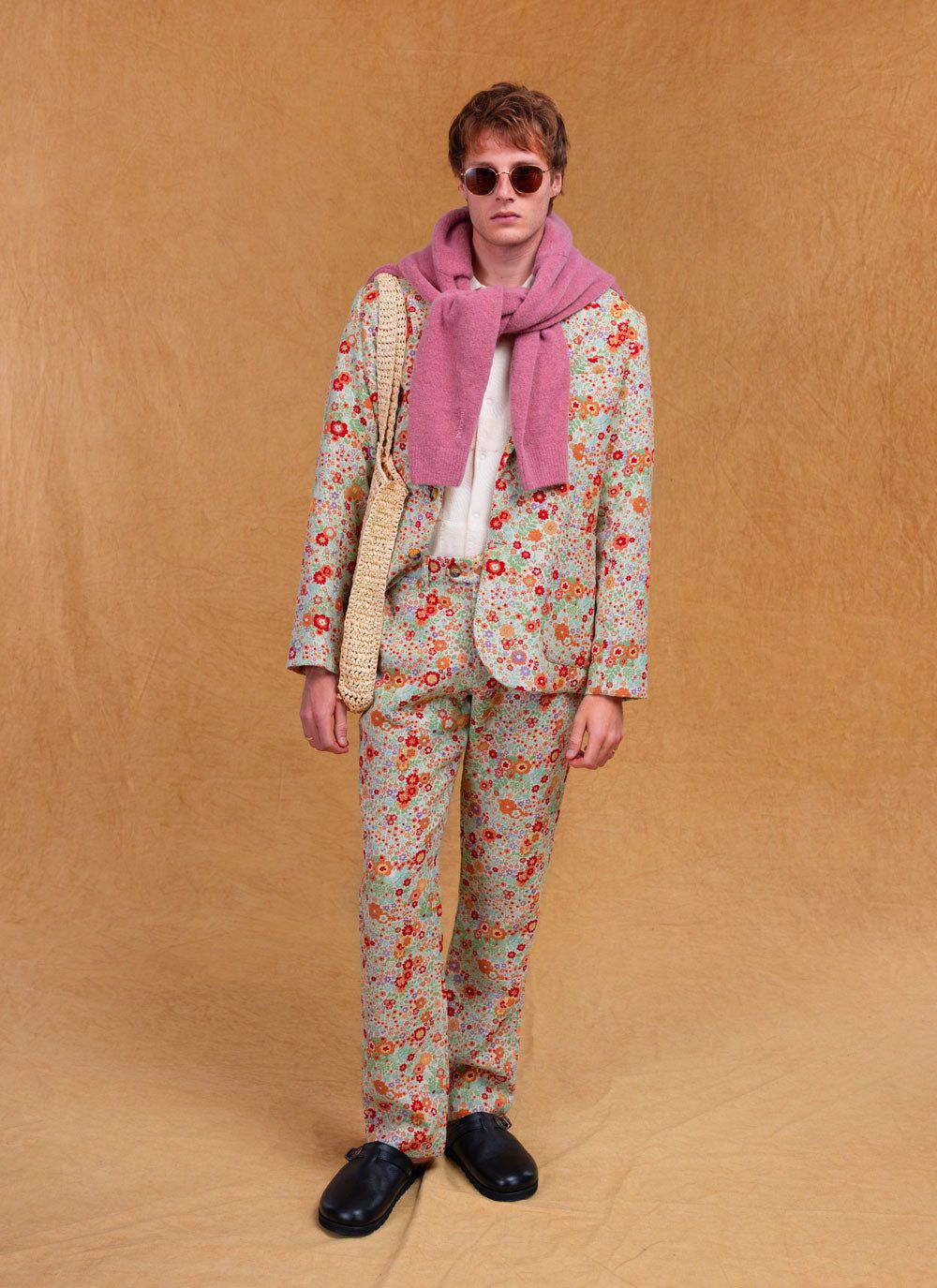 Men's Suit Jacket - Floral Tailored Blazer - Multi