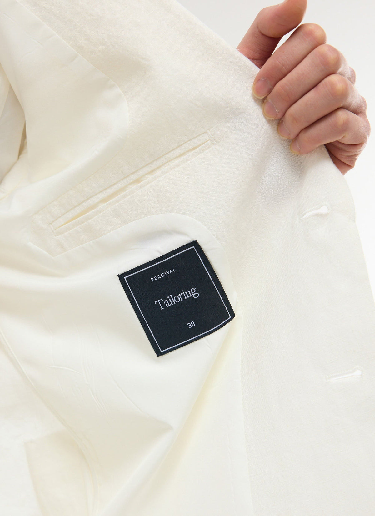 Men's Linen Blazer - Suit Jacket - White