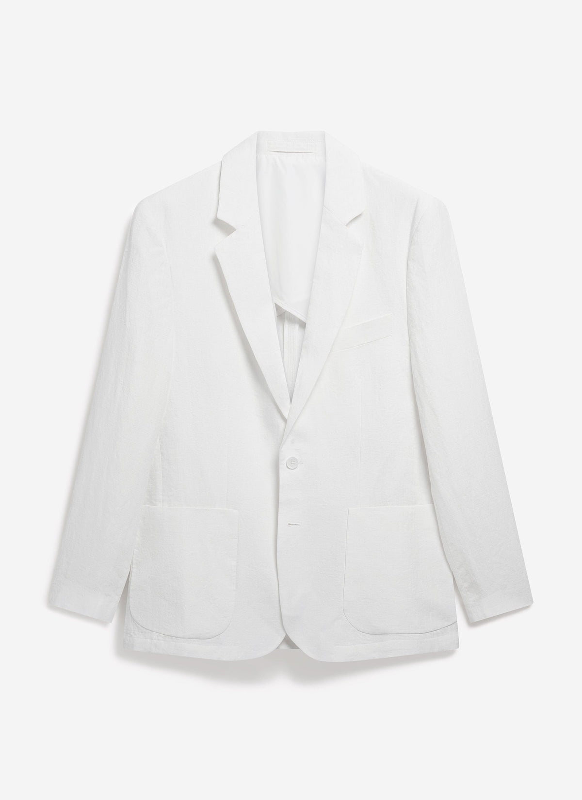 Men's Linen Blazer - Suit Jacket - White