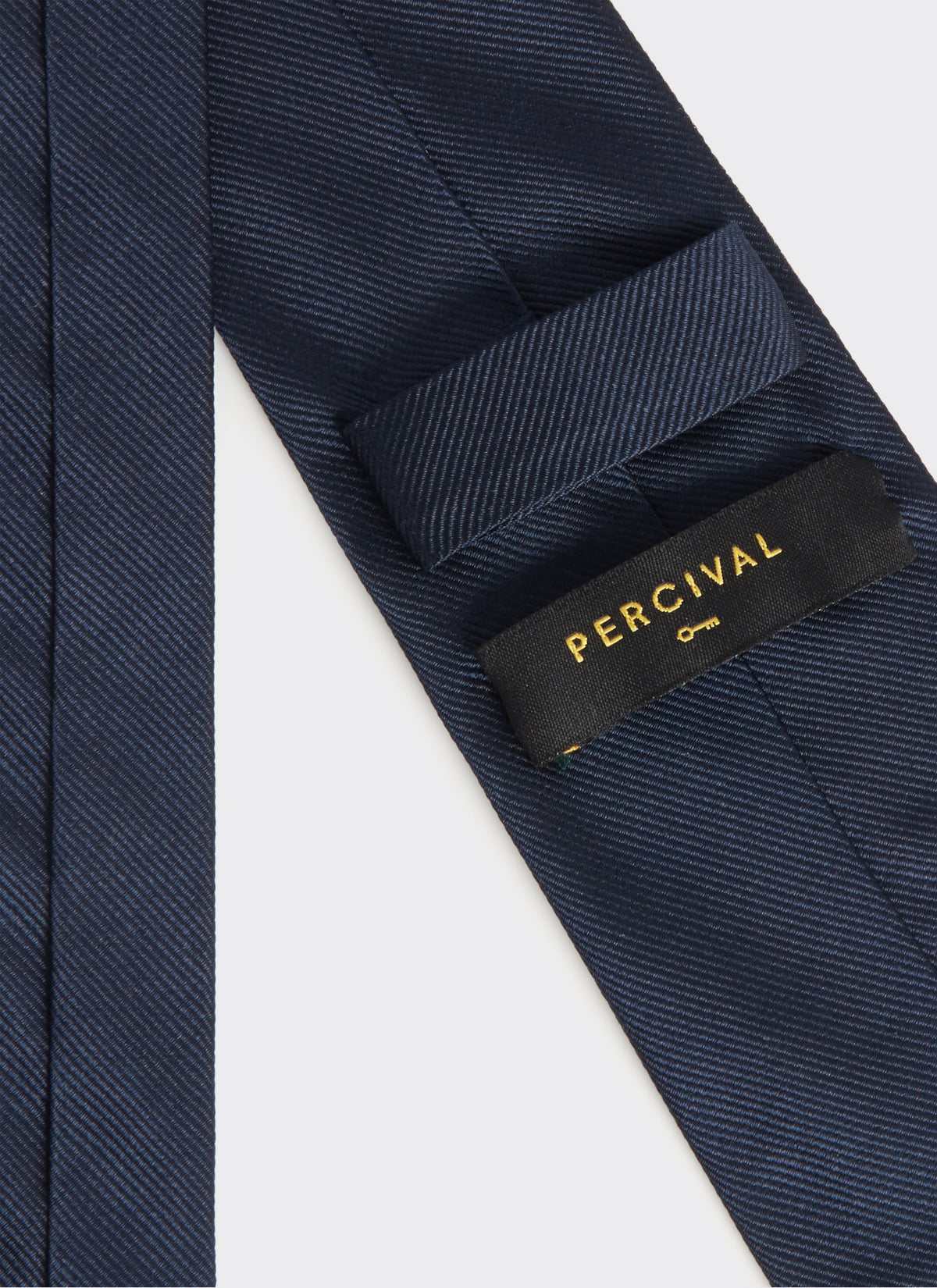 Men's Navy Silk Tie - World Key Design